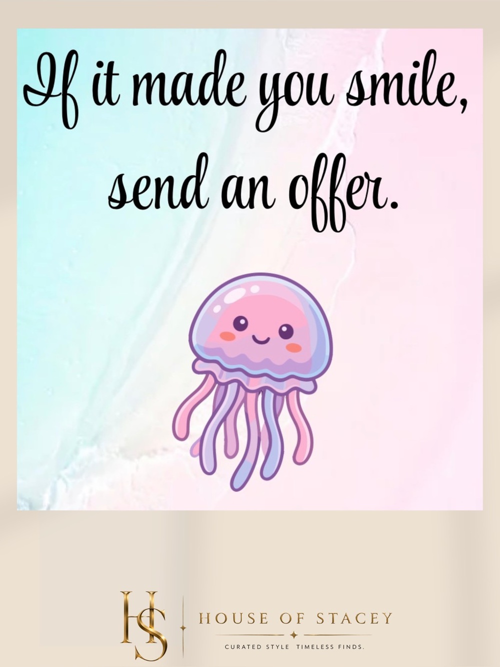 If it made you smile 😊, send me an offer. 💖